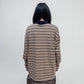 Askhaki Seoul Xliu Striped Top Brown | ODD EVEN