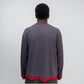 By Attention Double Up L/S Grey/Red | ODD EVEN