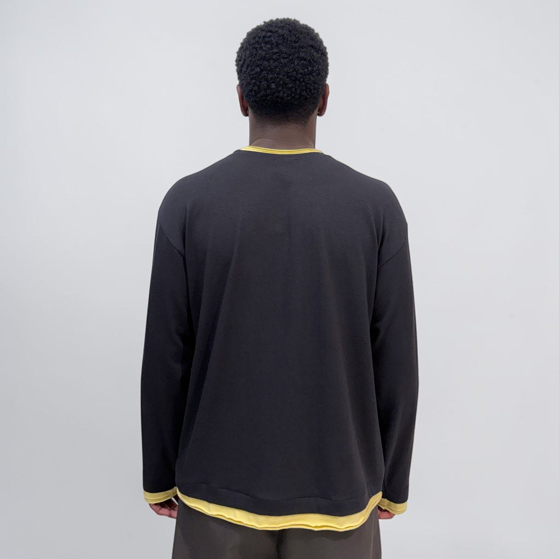By Attention Double Up L/S Black/Yellow | ODD EVEN