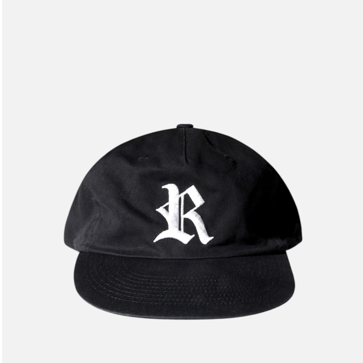 RAR R Logo Vintage 5-Panel Trucker Cap Black | ODD EVEN