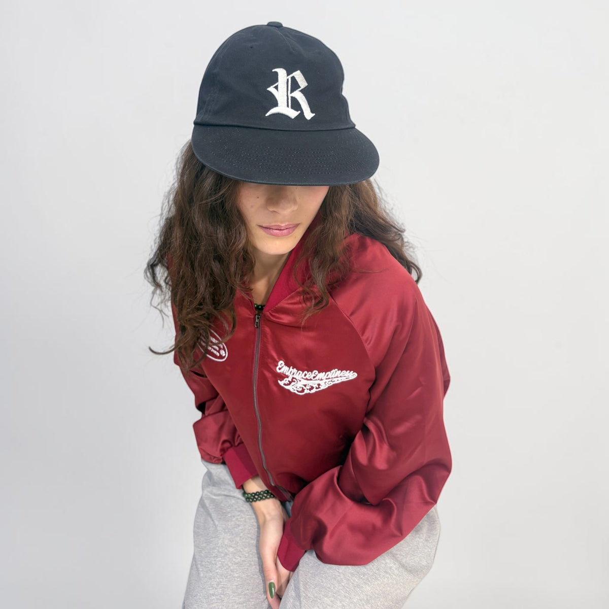 RAR R Logo Vintage 5-Panel Trucker Cap Black