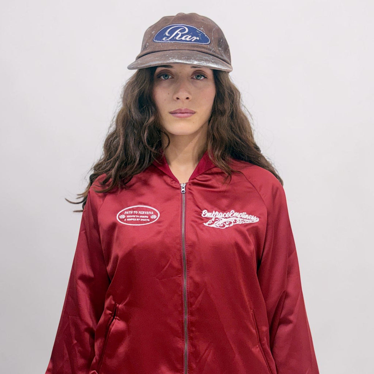 RAR Painted Oval Logo Faded Cap Brown