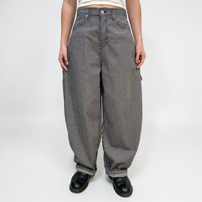 Develop Korea Sk8er Boi Jeans Black/White | ODD EVEN
