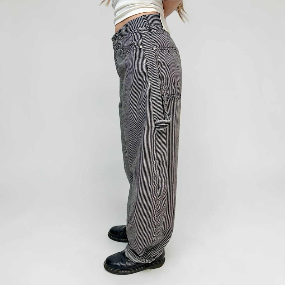 Develop Korea Sk8er Boi Jeans Black/White | ODD EVEN