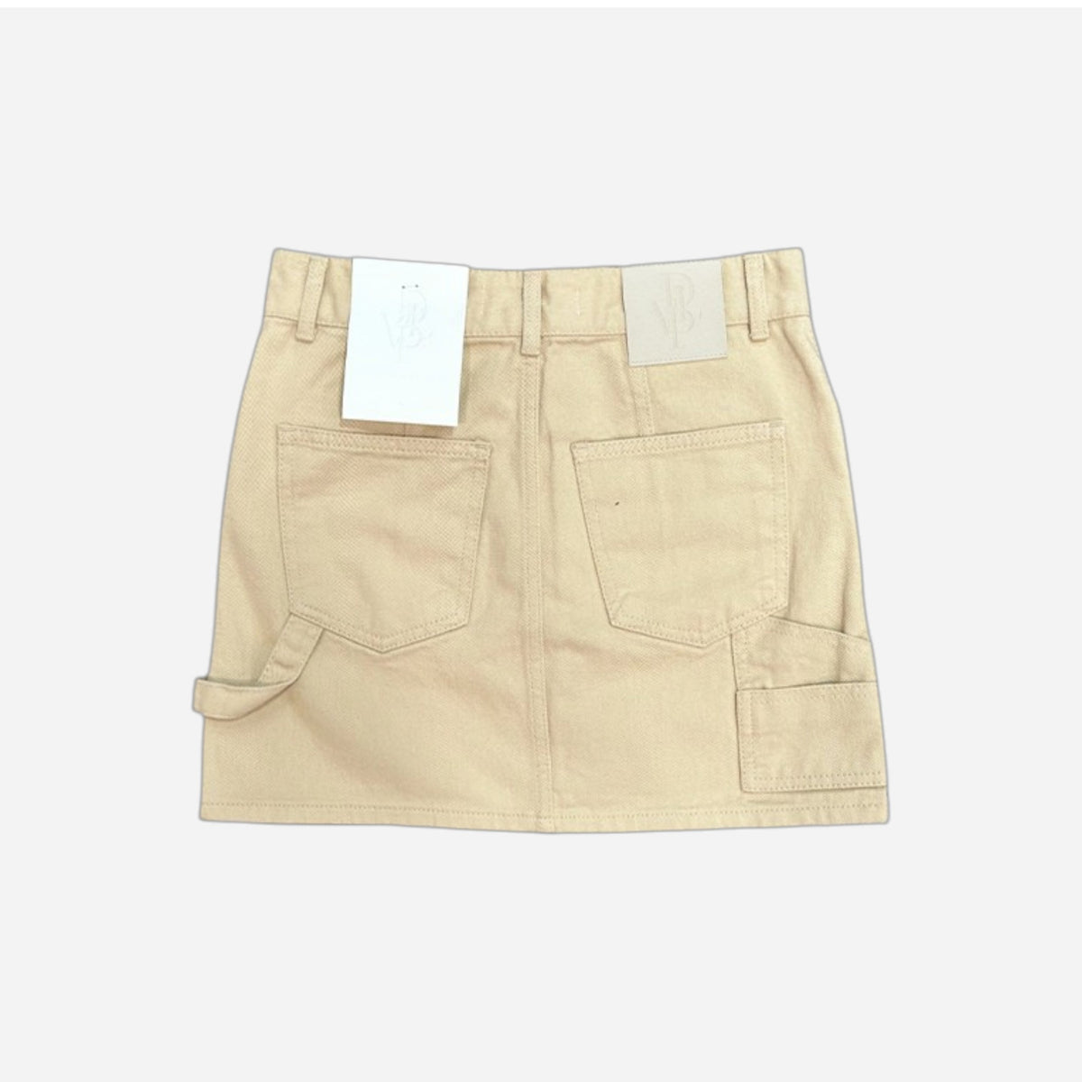 Develop Korea Yumi Mini Skirt Tan