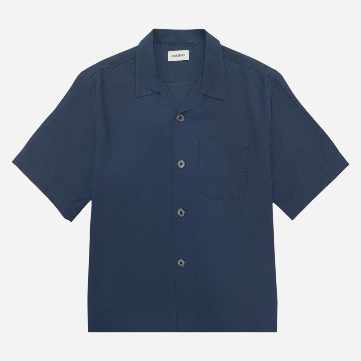 Malenkii Vacation S/S Shirt Navy  | ODD EVEN