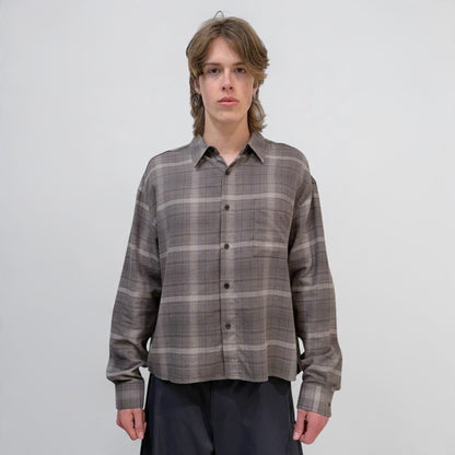Senne Barksdale Shirt Grey/Charcoal Shirt | ODD EVEN 