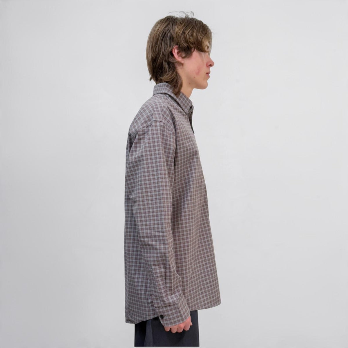 Senne Lester Shirt Brown/Blue | ODD EVEN