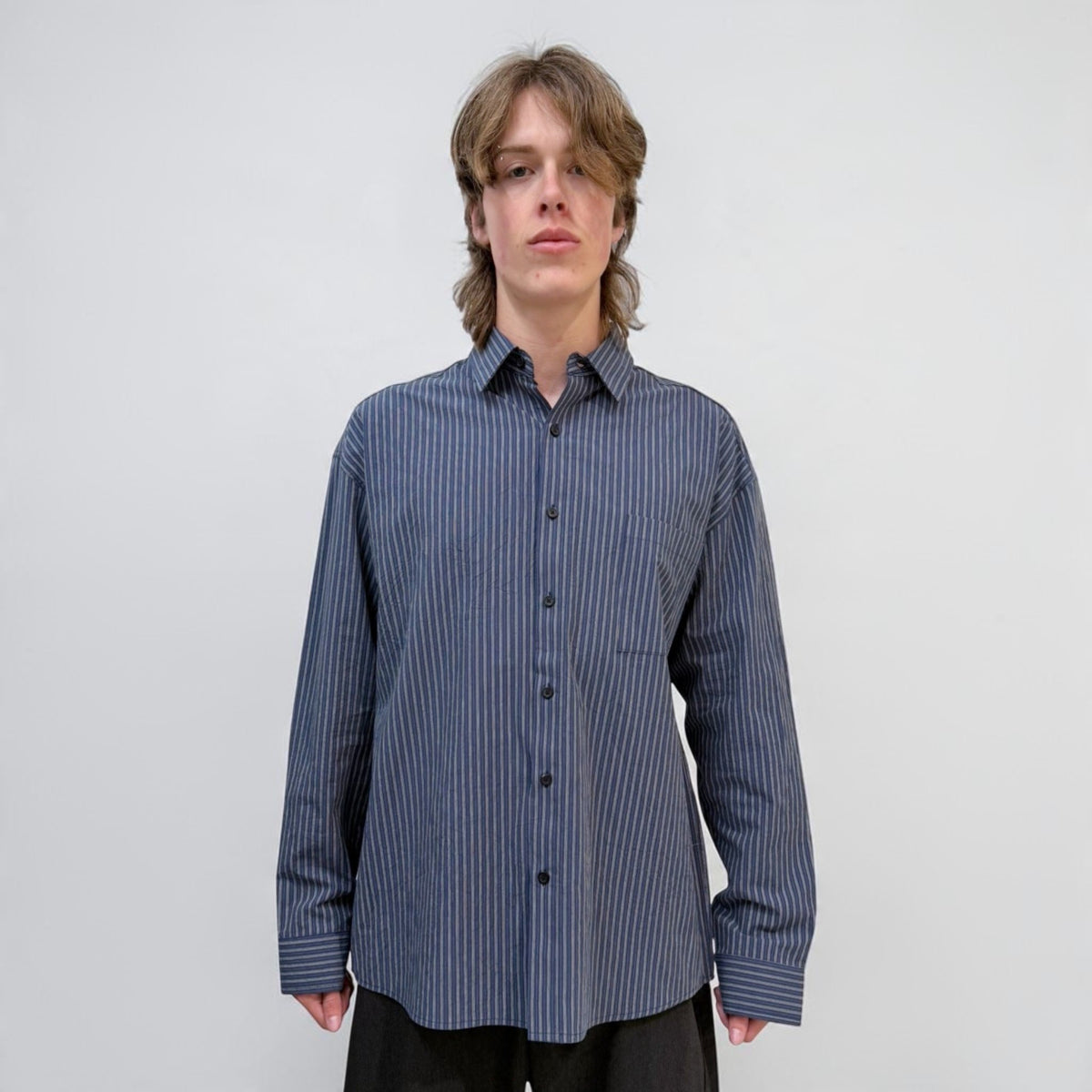 Senne Moreland Shirt Navy/White | ODD EVEN
