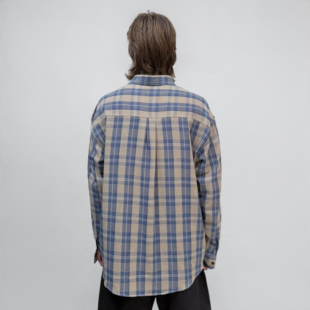 Senne Jimmy Shirt Blue/Tan | ODD EVEN