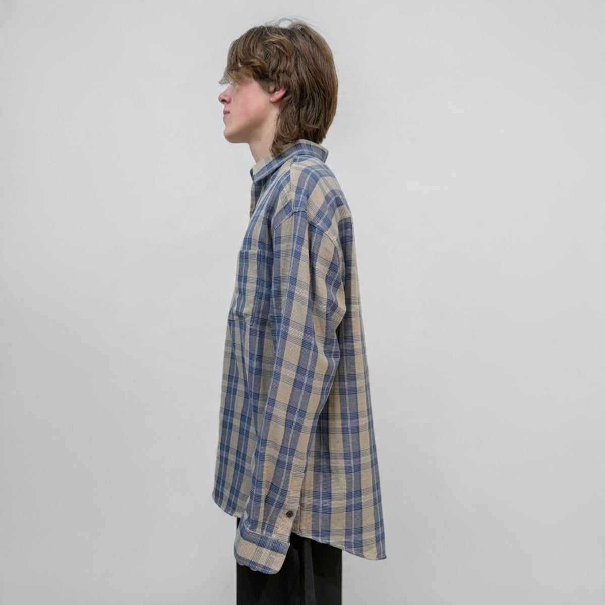 Senne Jimmy Shirt Blue/Tan | ODD EVEN