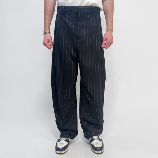 Senne Investment Pinstripe Pants Black/White | ODD EVEN