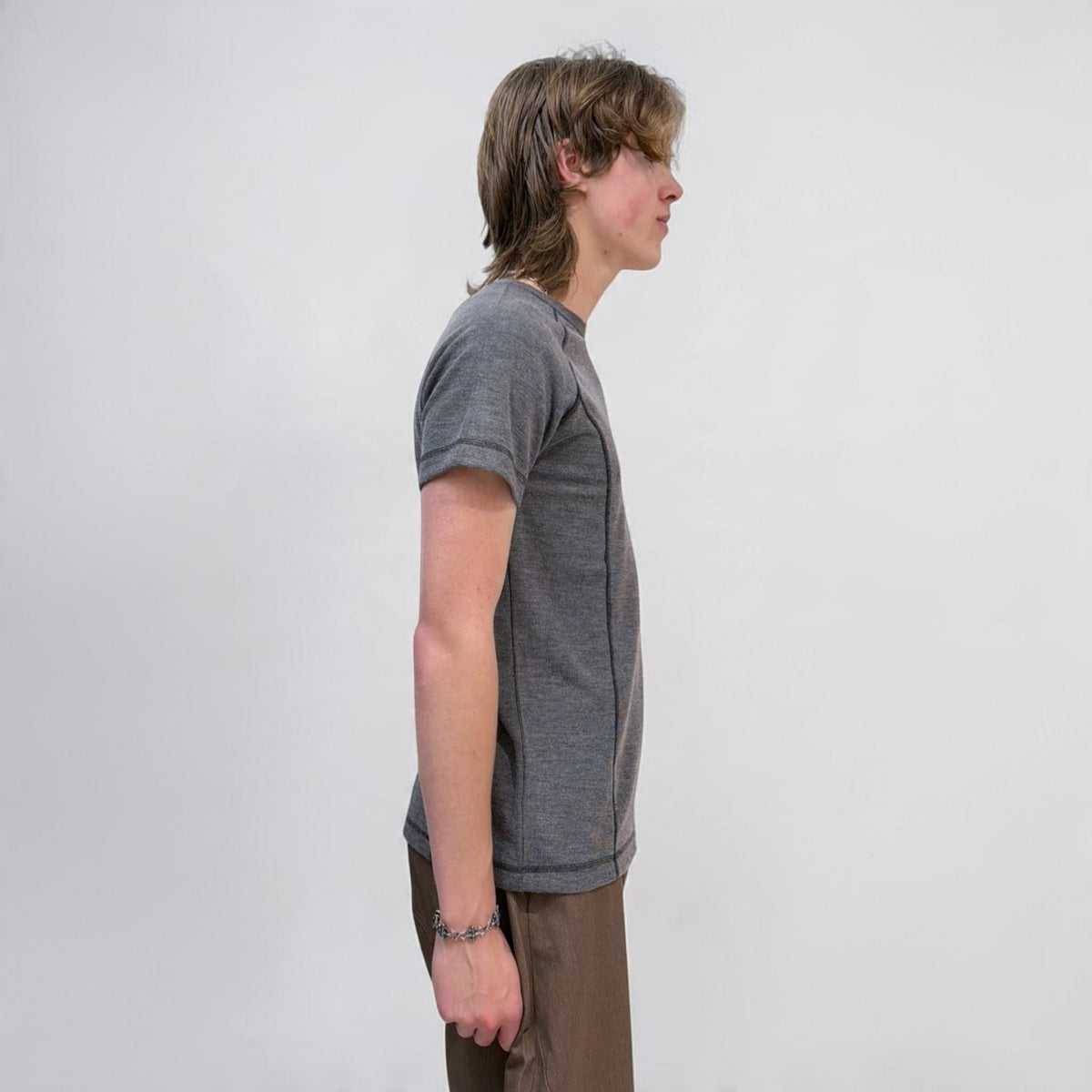 By Attention Quicksilver Top Charcoal | ODD EVEN