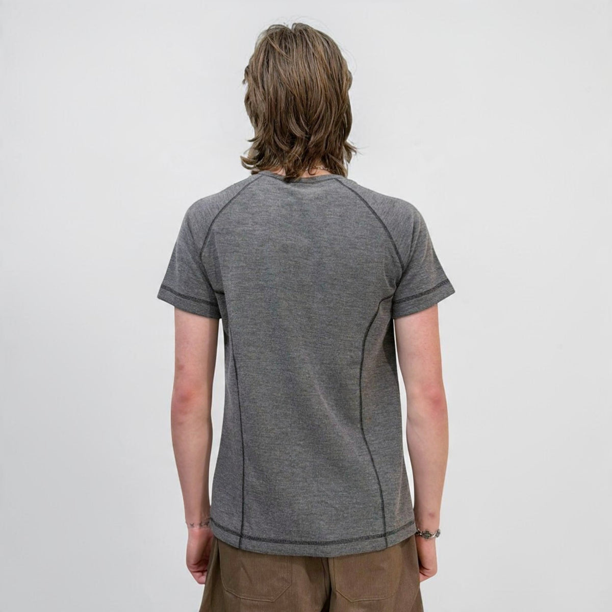 By Attention Quicksilver Top Charcoal | ODD EVEN