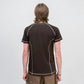 By Attention Quicksilver Top Brown | ODD EVEN