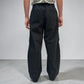 Senne Investment Pinstripe Pants Black/Grey | ODD EVEN 