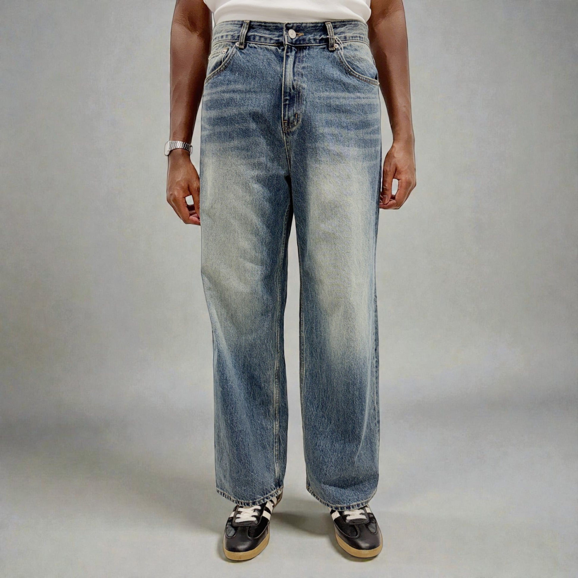 Avec Design Acid Drop Jeans Blue | ODD EVEN