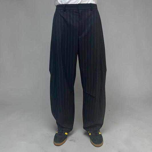 Senne Investment Pinstripe Pants Black/White