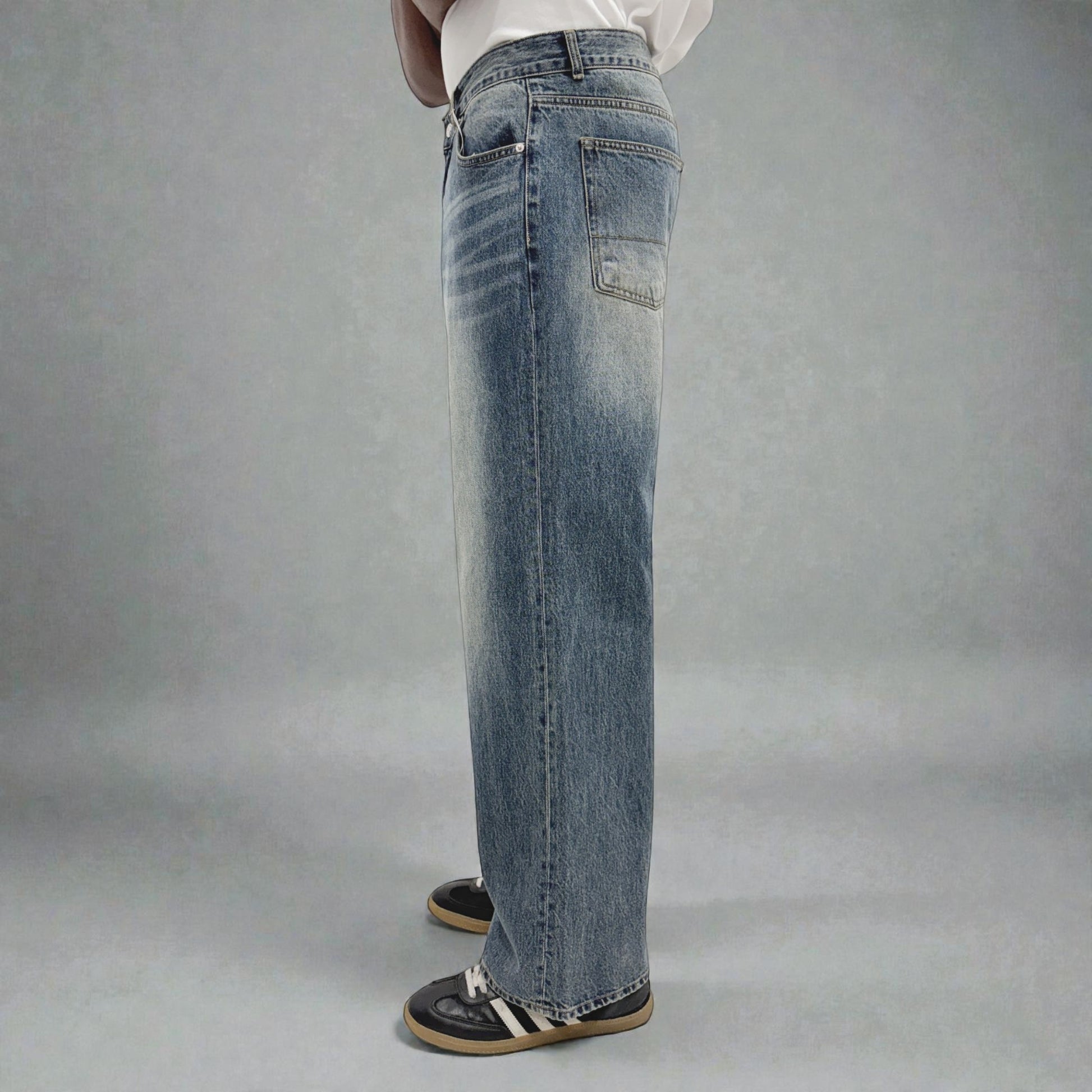 Avec Design Acid Drop Jeans Blue | ODD EVEN