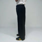 Senne Investment Pinstripe Pants Black/White | ODD EVEN
