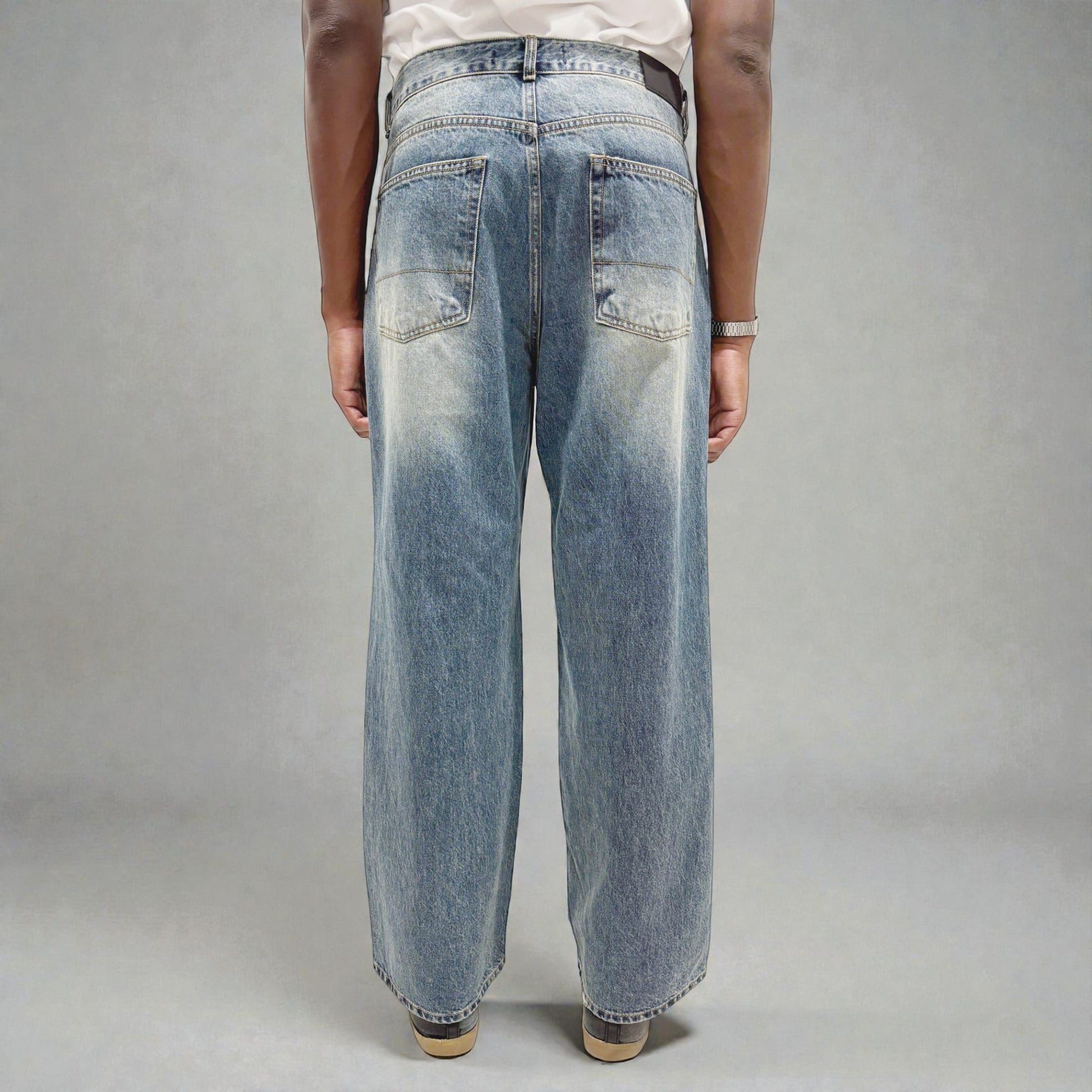 Avec Design Acid Drop Jeans Blue | ODD EVEN