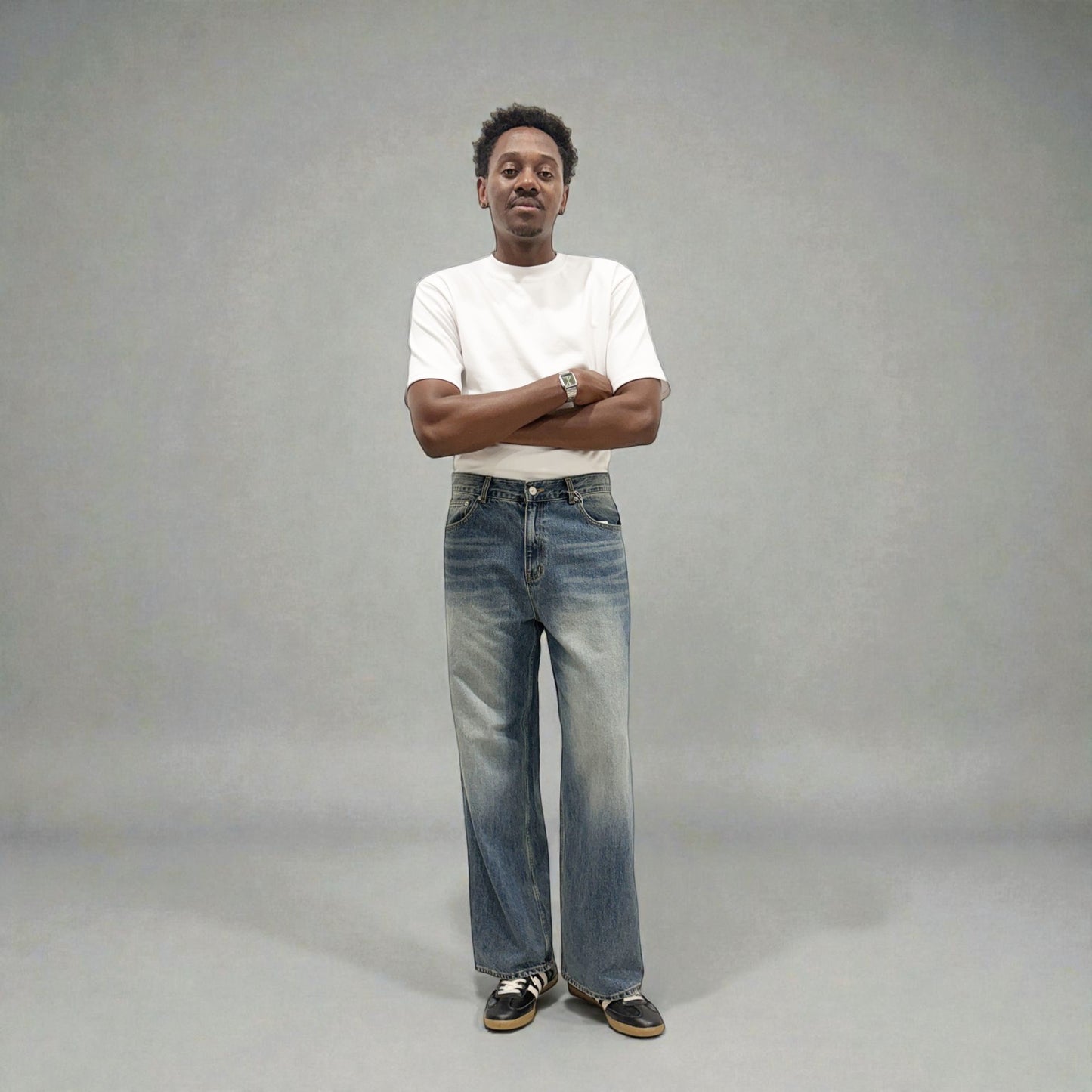 Avec Design Acid Drop Jeans Blue | ODD EVEN