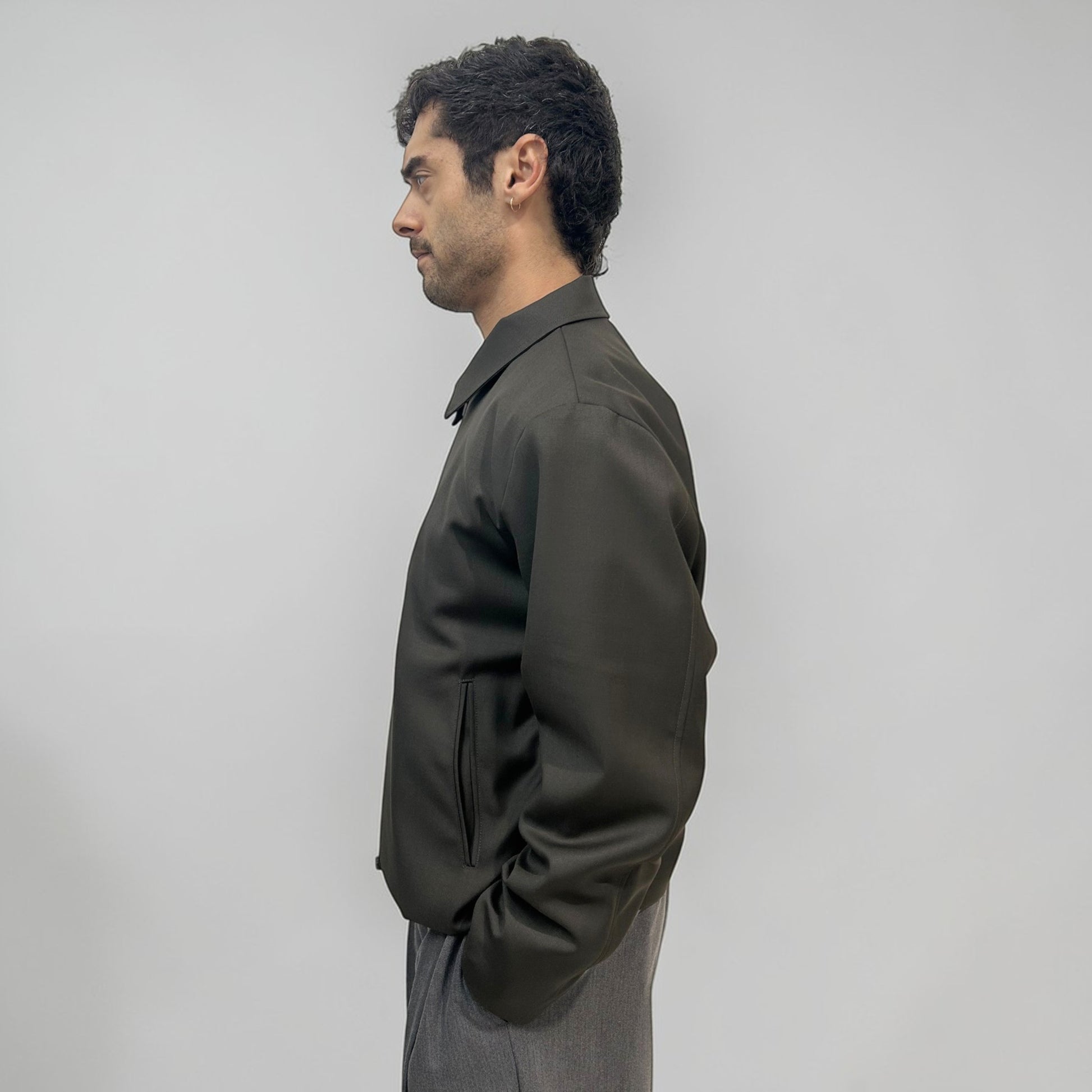 Invis-Able Alfonso Wool Jacket Dark Olive | ODD EVEN