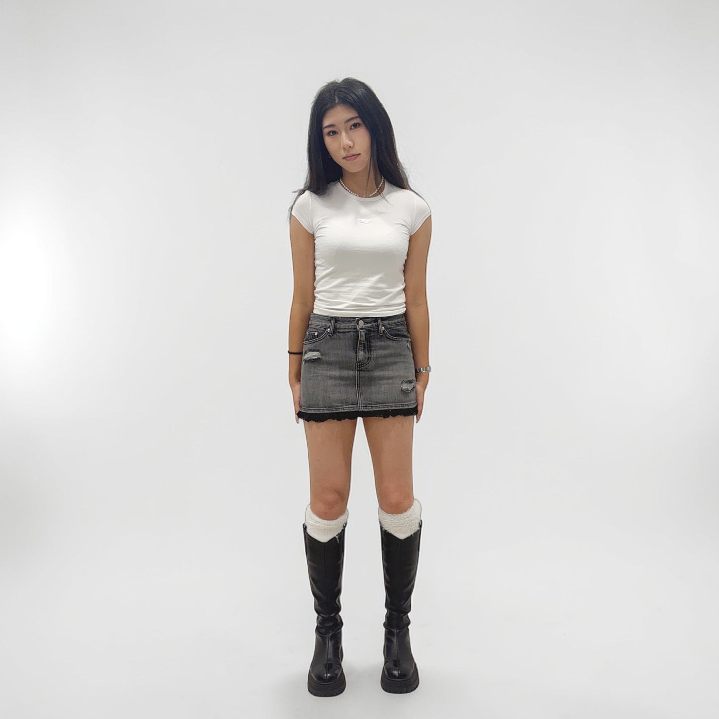 Develop Korea Atlanta Mini Skirt Black