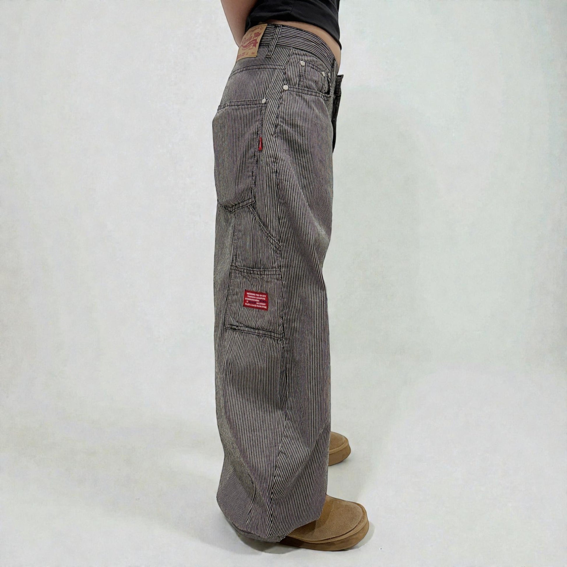 Develop Korea Sk8er Boi Jeans Black/White | ODD EVEN