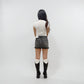 Develop Korea Atlanta Mini Skirt Black | ODD EVEN