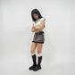 Develop Korea Atlanta Mini Skirt Black | ODD EVEN