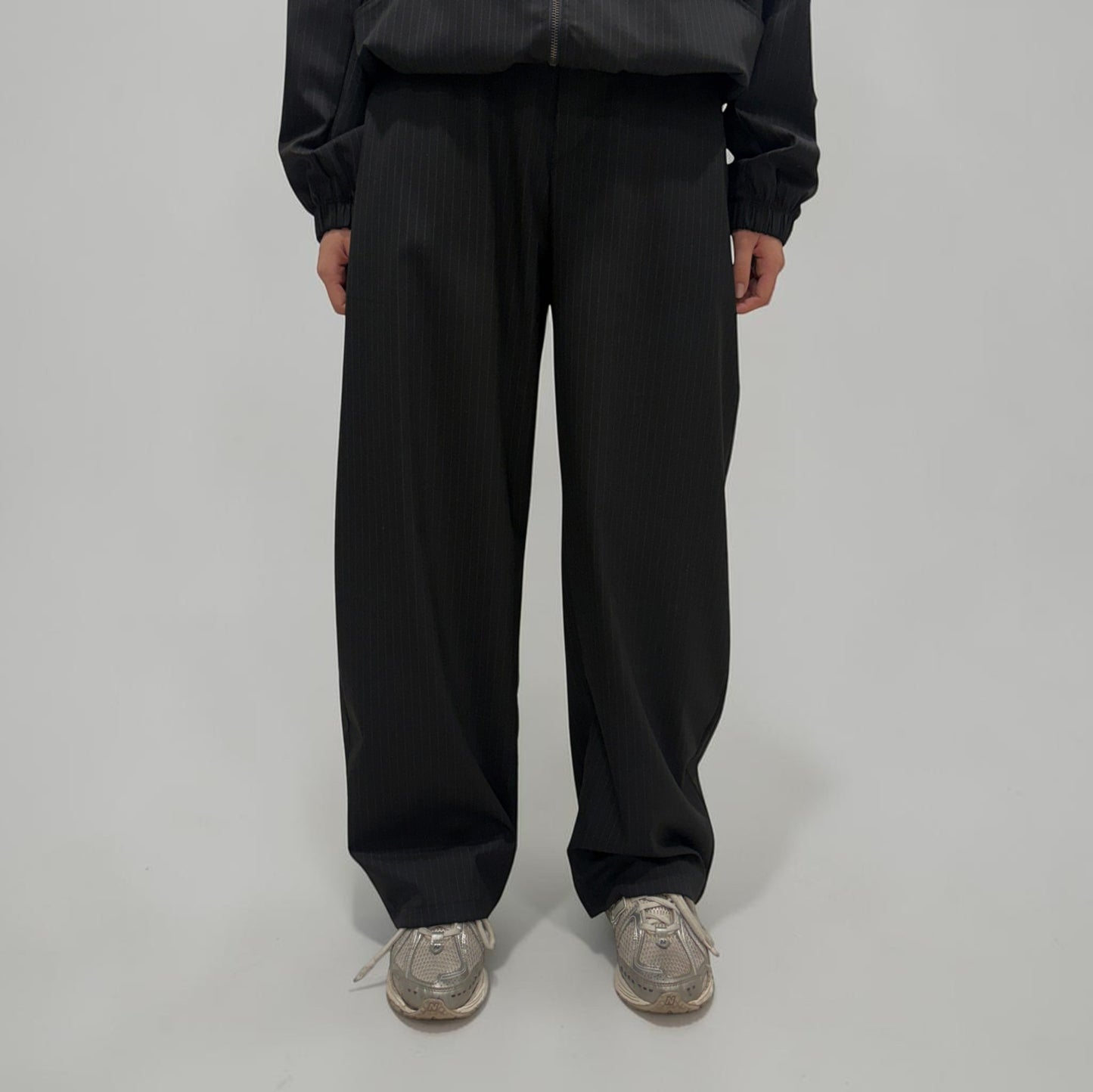 Kaleidoscope Sloane Pinstripe Pants Black