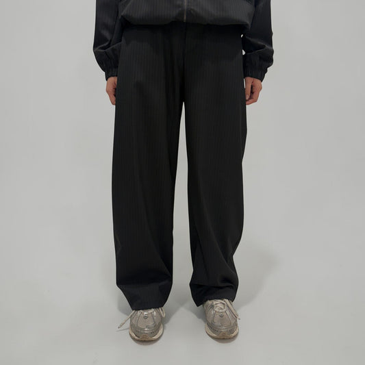 Kaleidoscope Sloane Pinstripe Pants Black