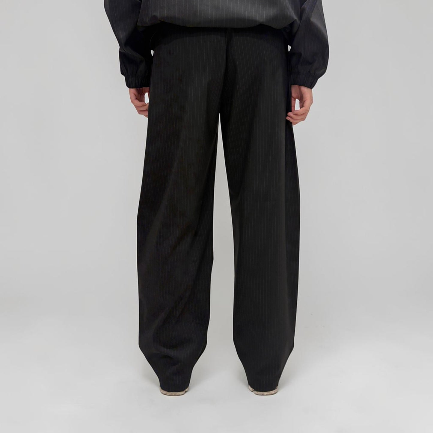 Kaleidoscope Sloane Pinstripe Pants Black