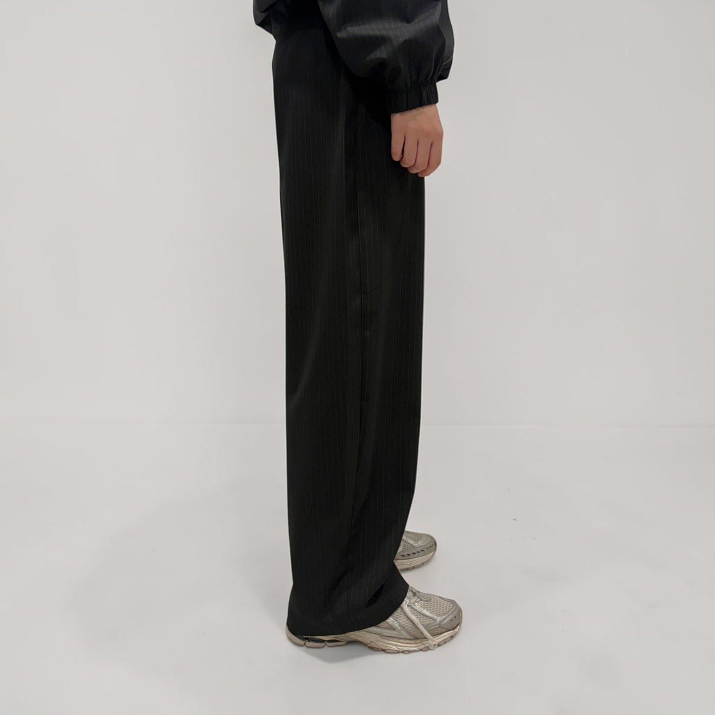 Kaleidoscope Sloane Pinstripe Pants Black