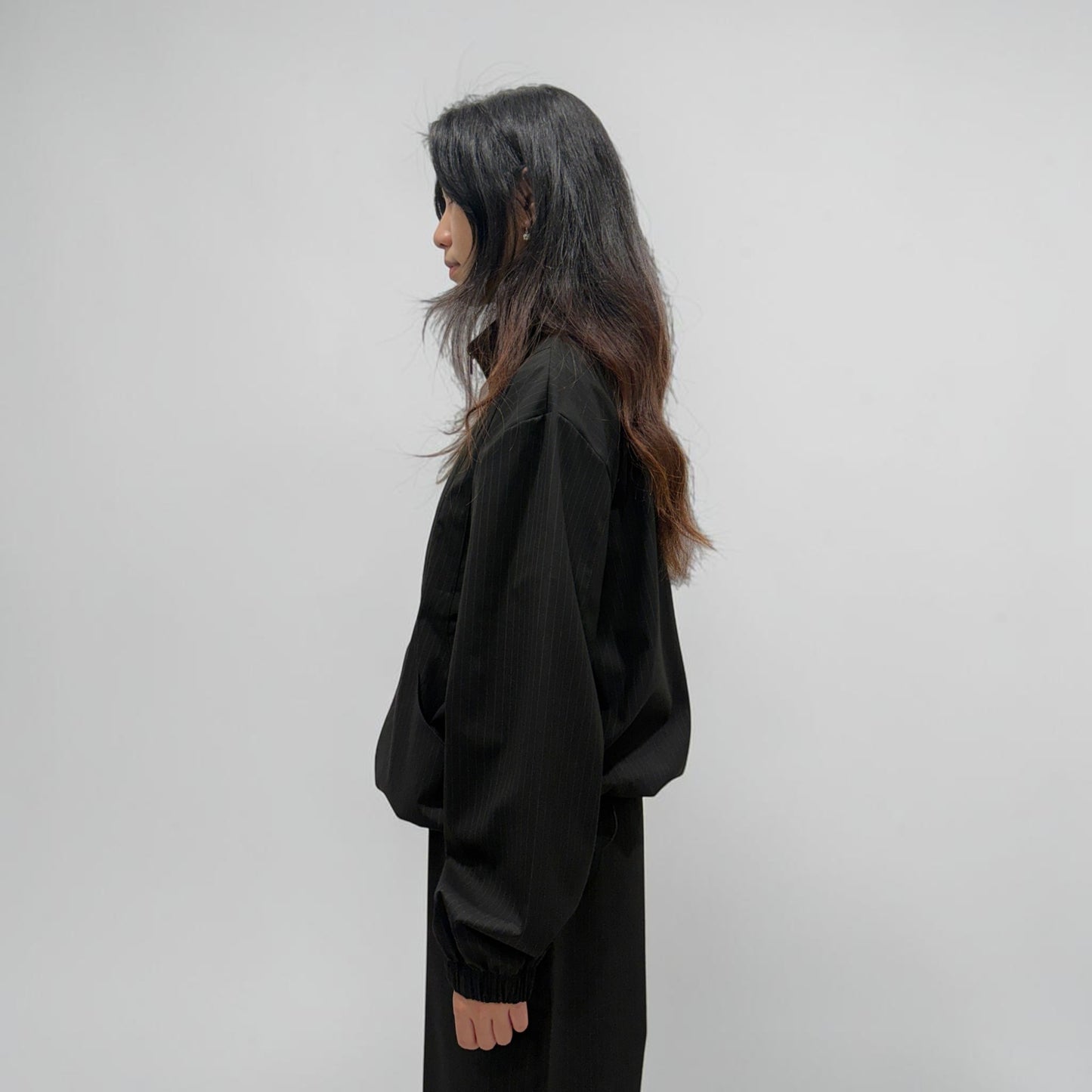 Kaleidoscope Sloane Pinstripe Jacket Black
