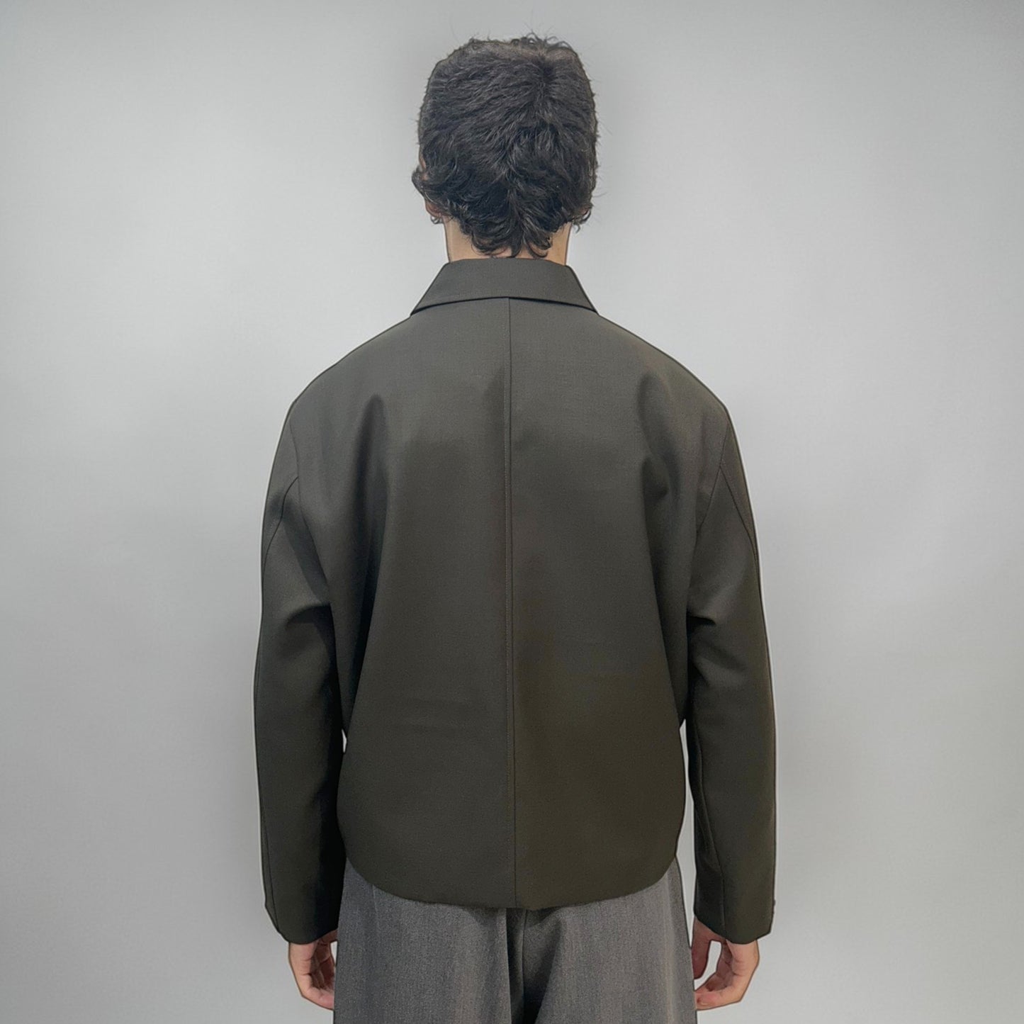 Invis-Able Alfonso Wool Jacket Dark Olive | ODD EVEN