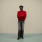 Howell Mid 80s Crew Blood Red | ODD EVEN