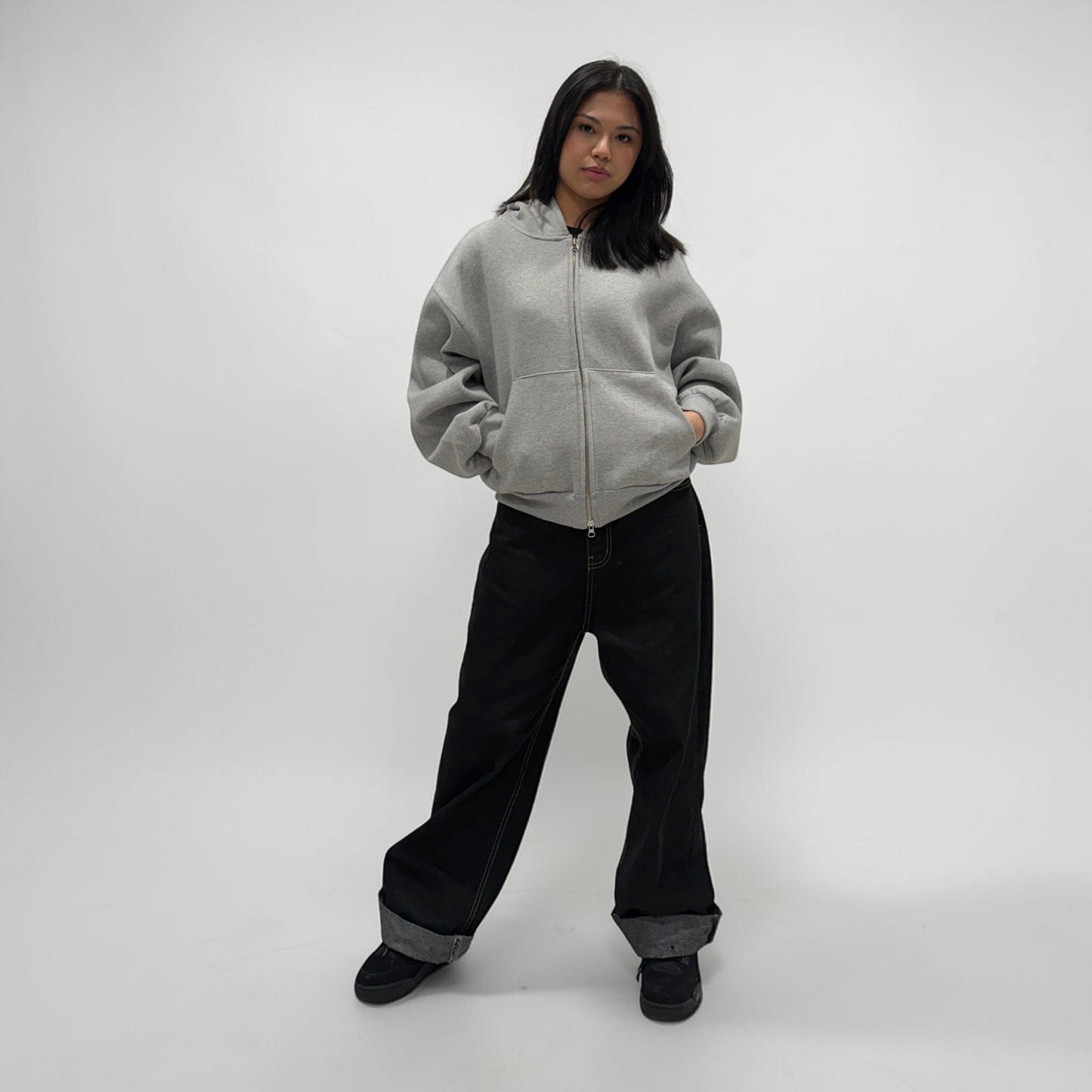 Invis-Able Hamptons Zip Hoodie Dark Grey | ODD EVEN