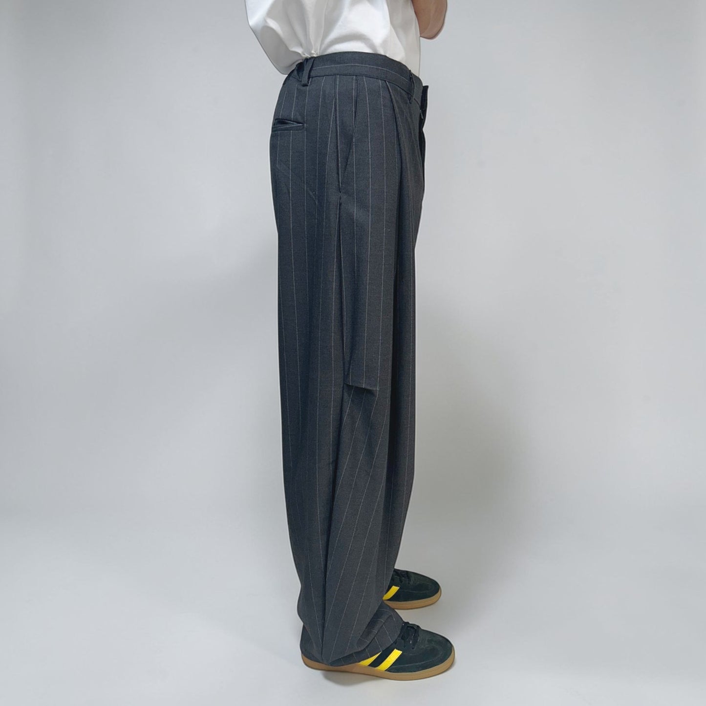 Senne Investment Pants Charcoal/White