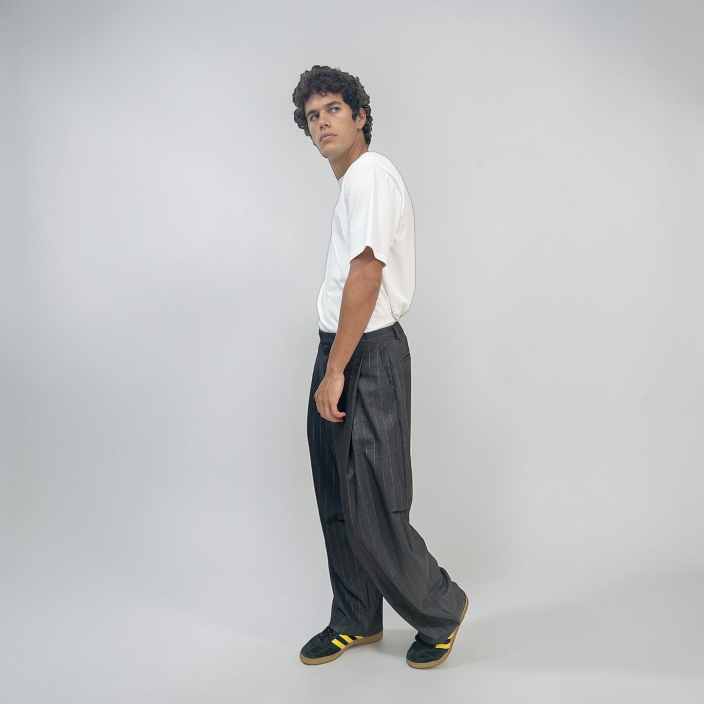 Senne Investment Pants Charcoal/White