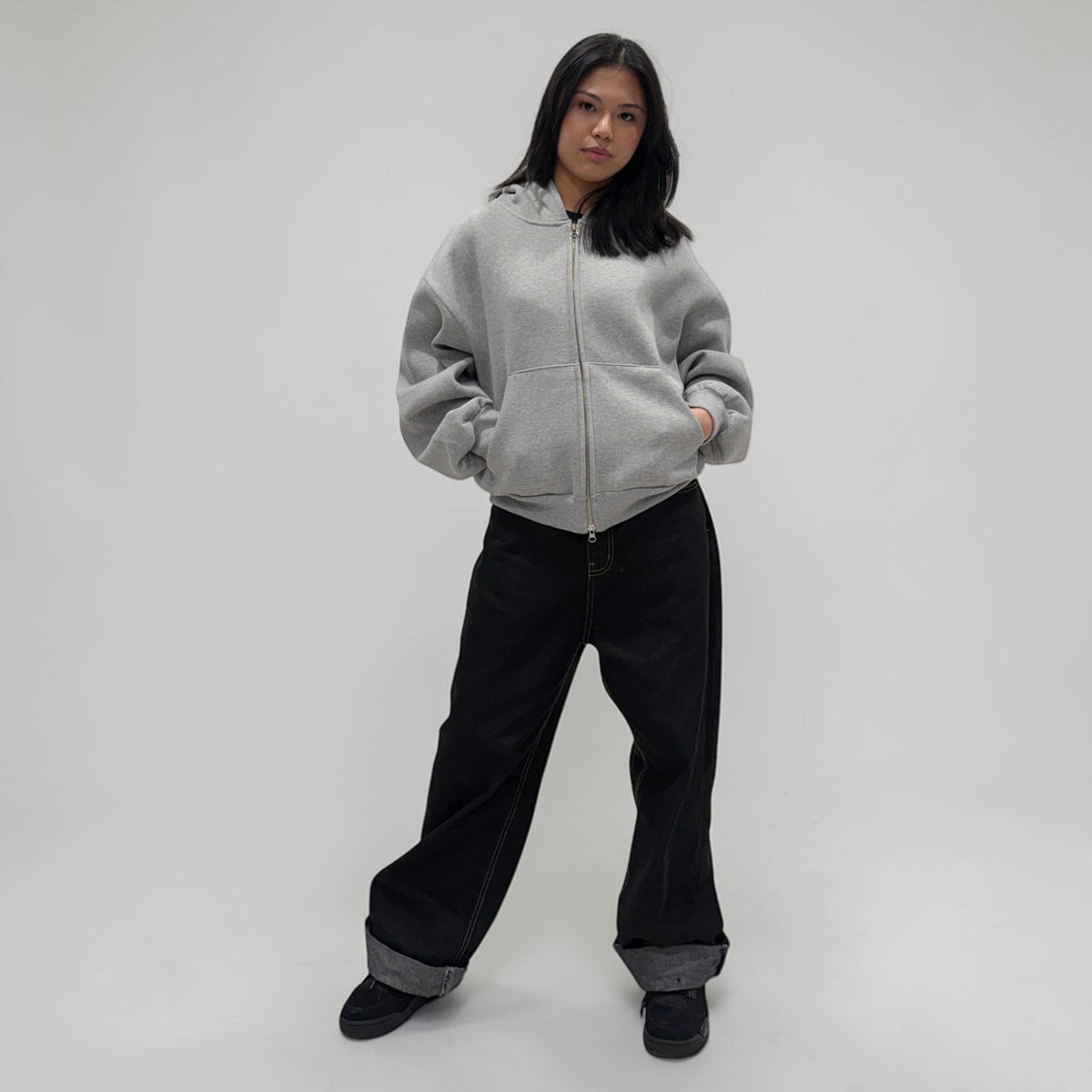 Invis-Able Hamptons Zip Hoodie Dark Grey | ODD EVEN