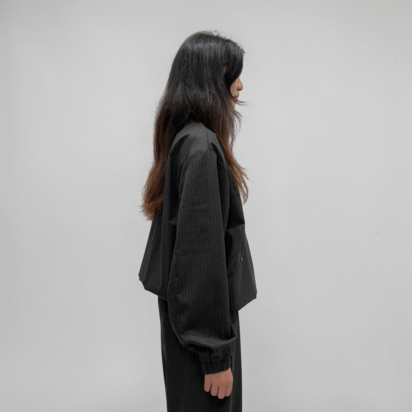 Kaleidoscope Sloane Pinstripe Jacket Charcoal
