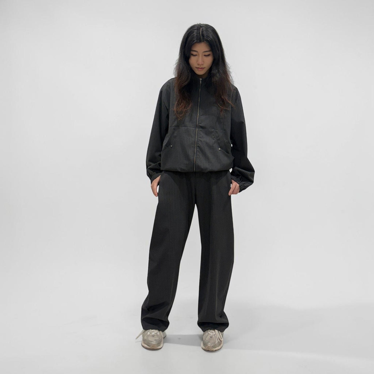 Kaleidoscope Sloane Pinstripe Jacket Charcoal