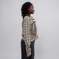 Askhaki Seoul Ribbons Shirt Tan/Burgundy | ODD EVEN