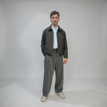 Invis-Able Alfonso Wool Jacket Dark Olive | ODD EVEN