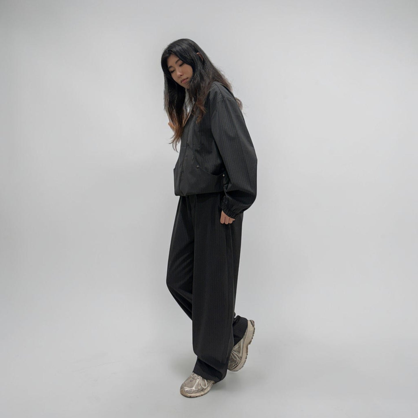 Kaleidoscope Sloane Pinstripe Jacket Charcoal