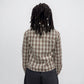 Askhaki Seoul Ribbons Shirt Tan/Burgundy | ODD EVEN