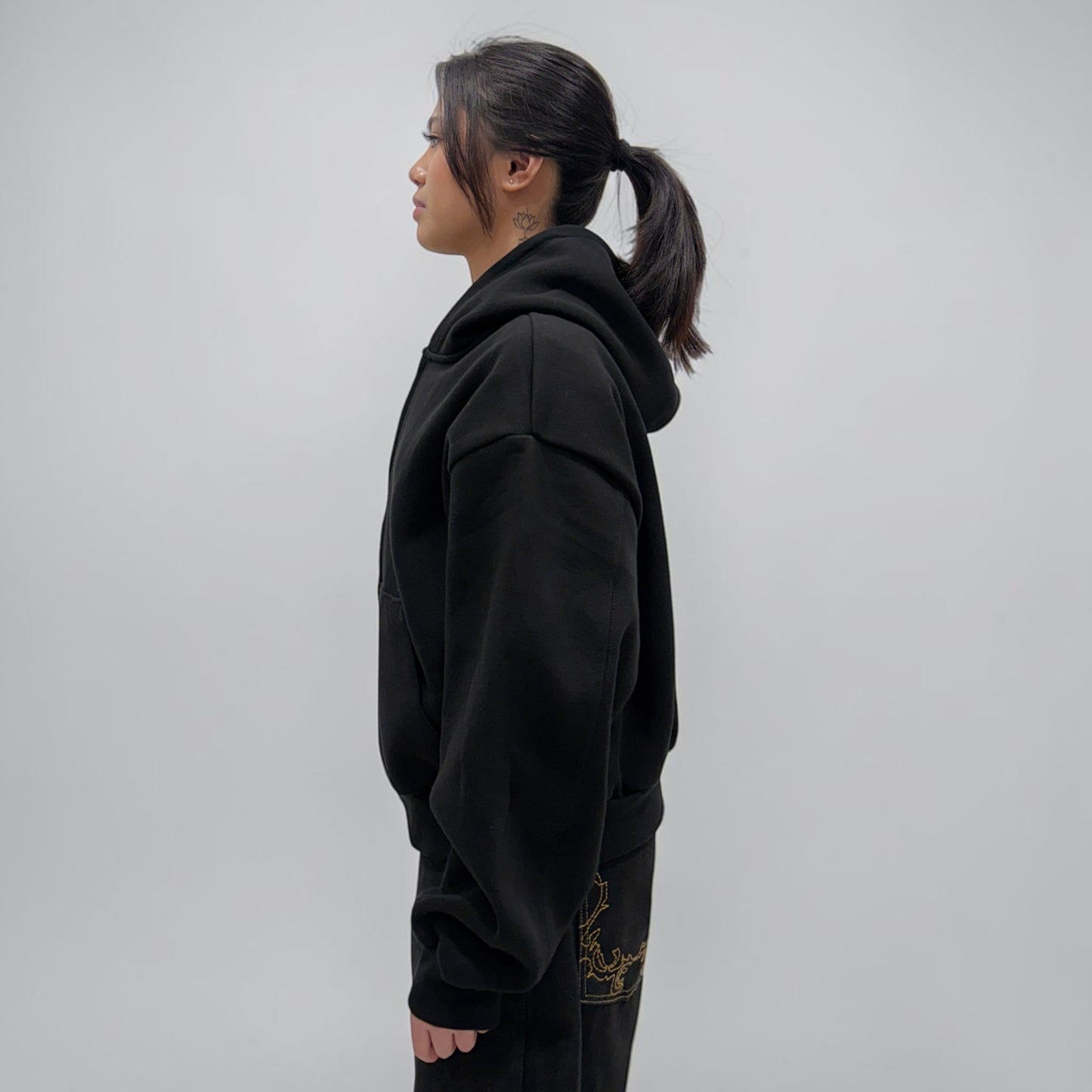 Invis-Able Hamptons Zip Hoodie Black | ODD EVEN