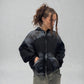 By Attention Paint Wash Black Zip-Up | ODD EVEN